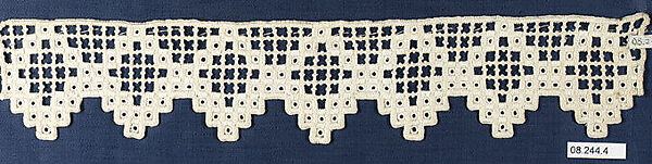 Fragment, Cutwork, Norwegian, Hardanger 