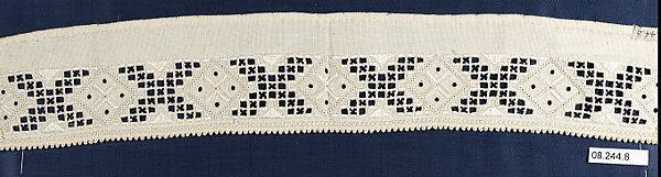 Collar, Cutwork, Norwegian, Hardanger 