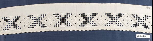 Collar, Cutwork, Norwegian, Hardanger