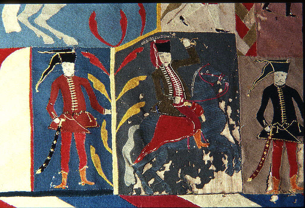 Cover, Silk embroidery on wool, Prussian