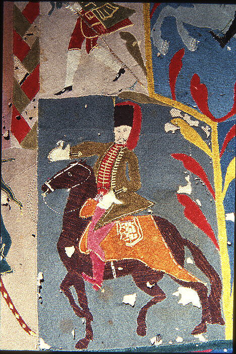 Cover, Silk embroidery on wool, Prussian