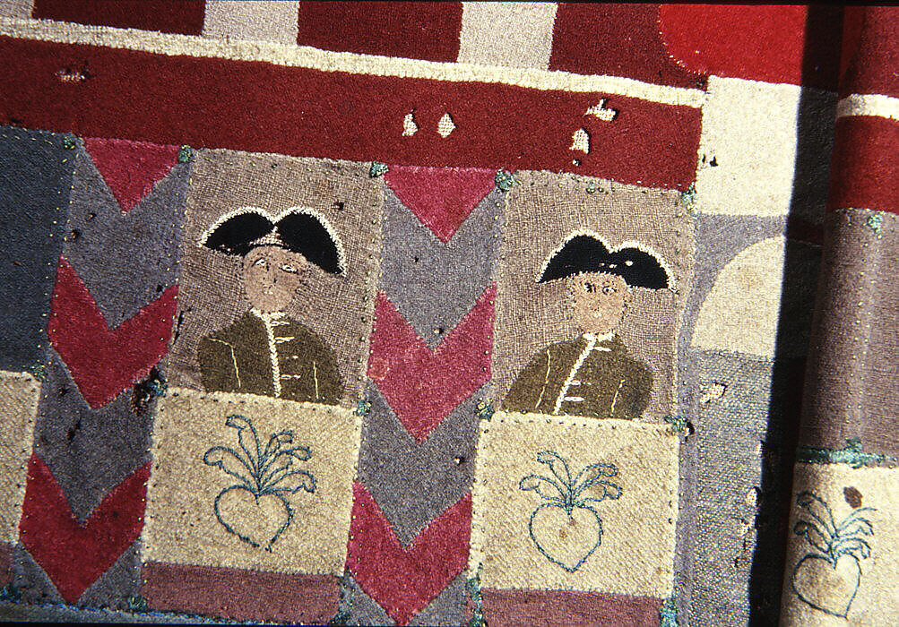 Cover, Silk embroidery on wool, Prussian