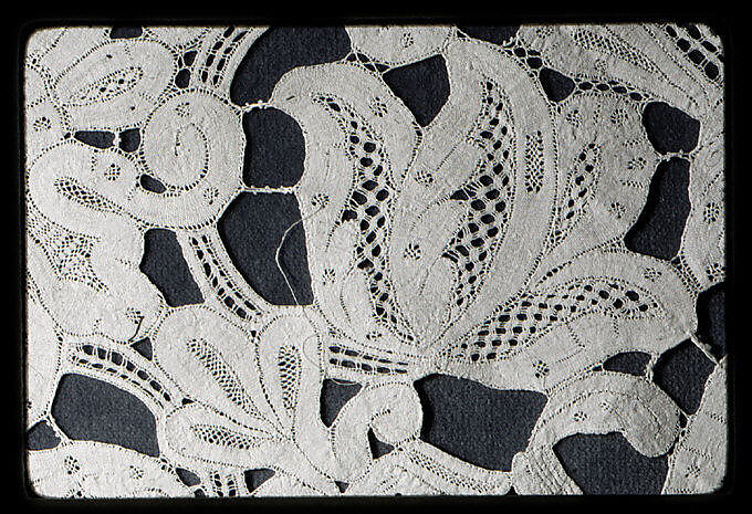 Border, Bobbin lace, Milanese lace, Italian, Milan