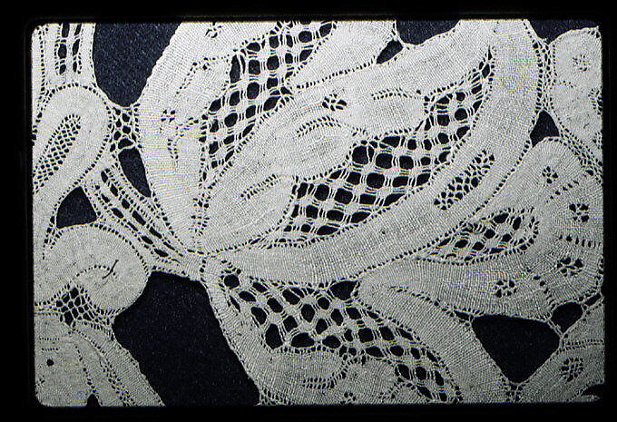 Border, Bobbin lace, Milanese lace, Italian, Milan