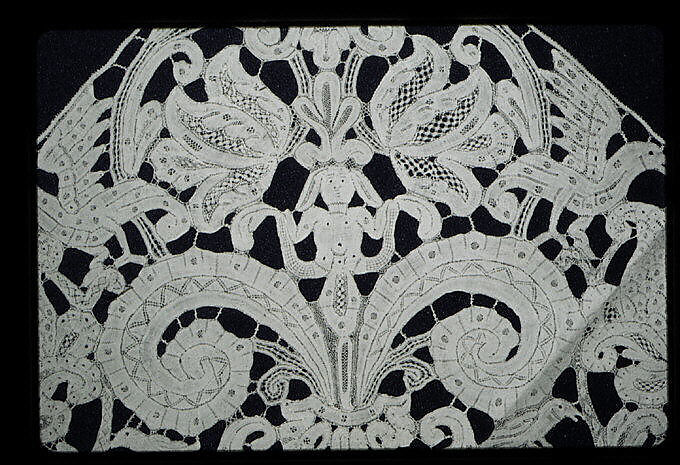 Border, Bobbin lace, Milanese lace, Italian, Milan