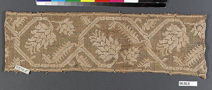 Strip, Embroidered net, buratto, punto à rammendo, Italian 