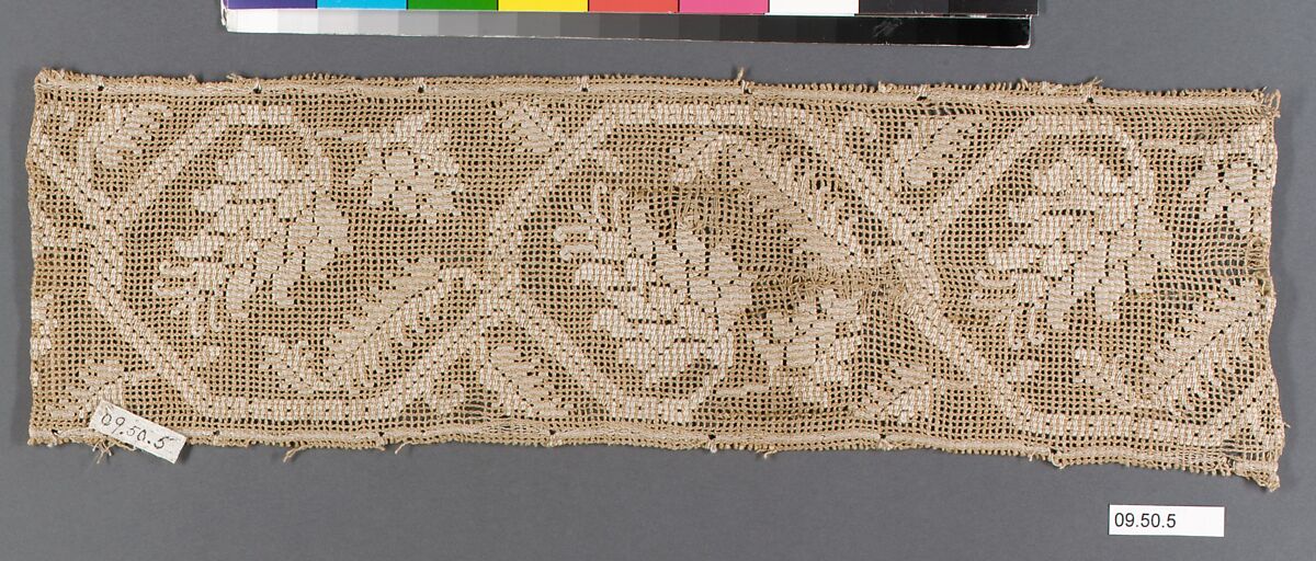 Strip, Embroidered net, buratto, punto à rammendo, Italian