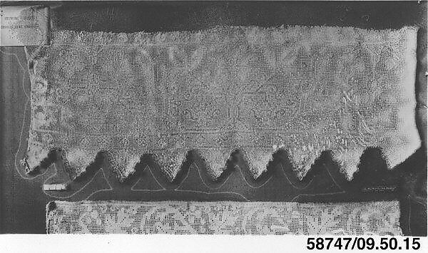 Fragment, Embroidered net, buratto, punto à rammendo, German