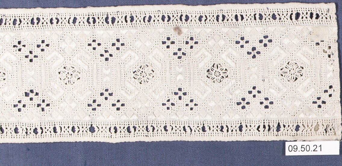 Strip, Cutwork, drawnwork, Cypriot