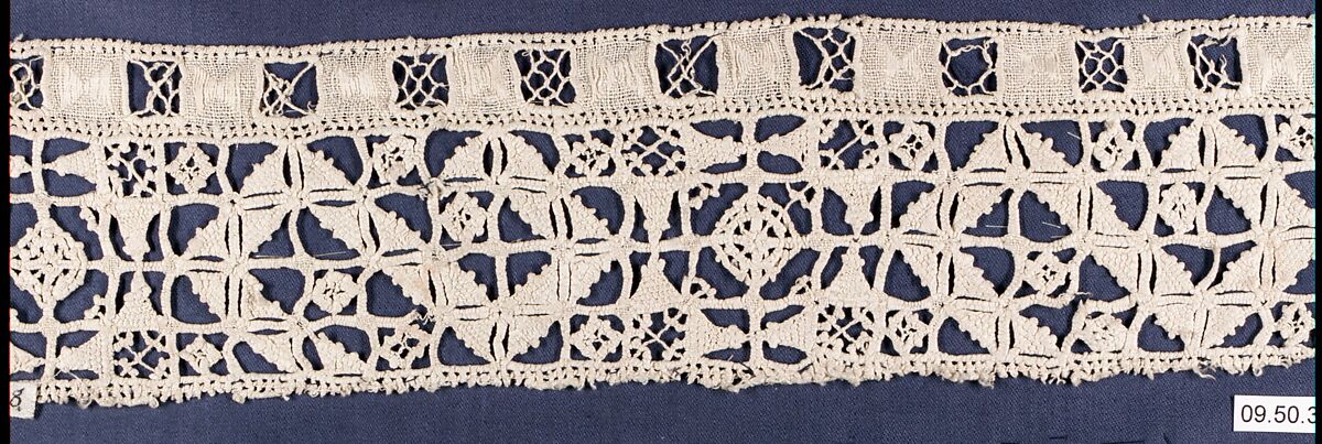 Strip, Needle lace, Italian