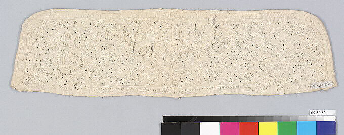 Cap fragment, Linen, Hungarian, Lubina 