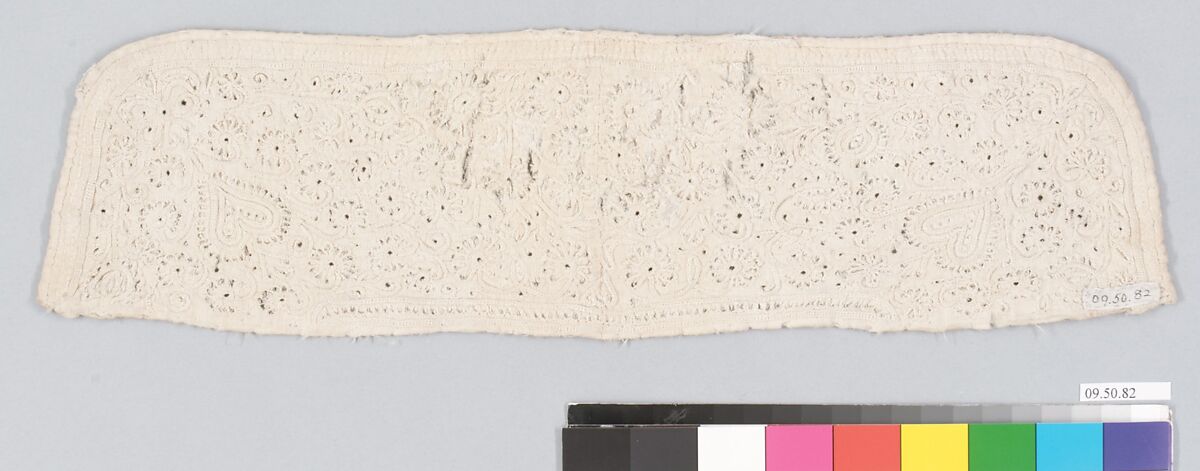 Cap fragment, Linen, Hungarian, Lubina
