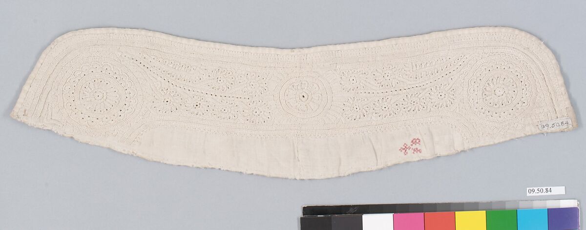 Cap fragment, Linen, Hungarian, Lubina