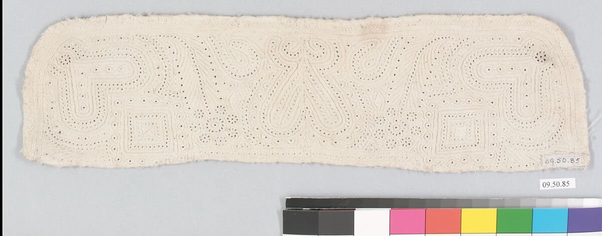 Cap fragment, Linen, Hungarian, Lubina