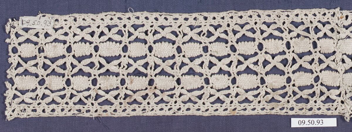 Insertion, Bobbin lace, Italian, Genoa
