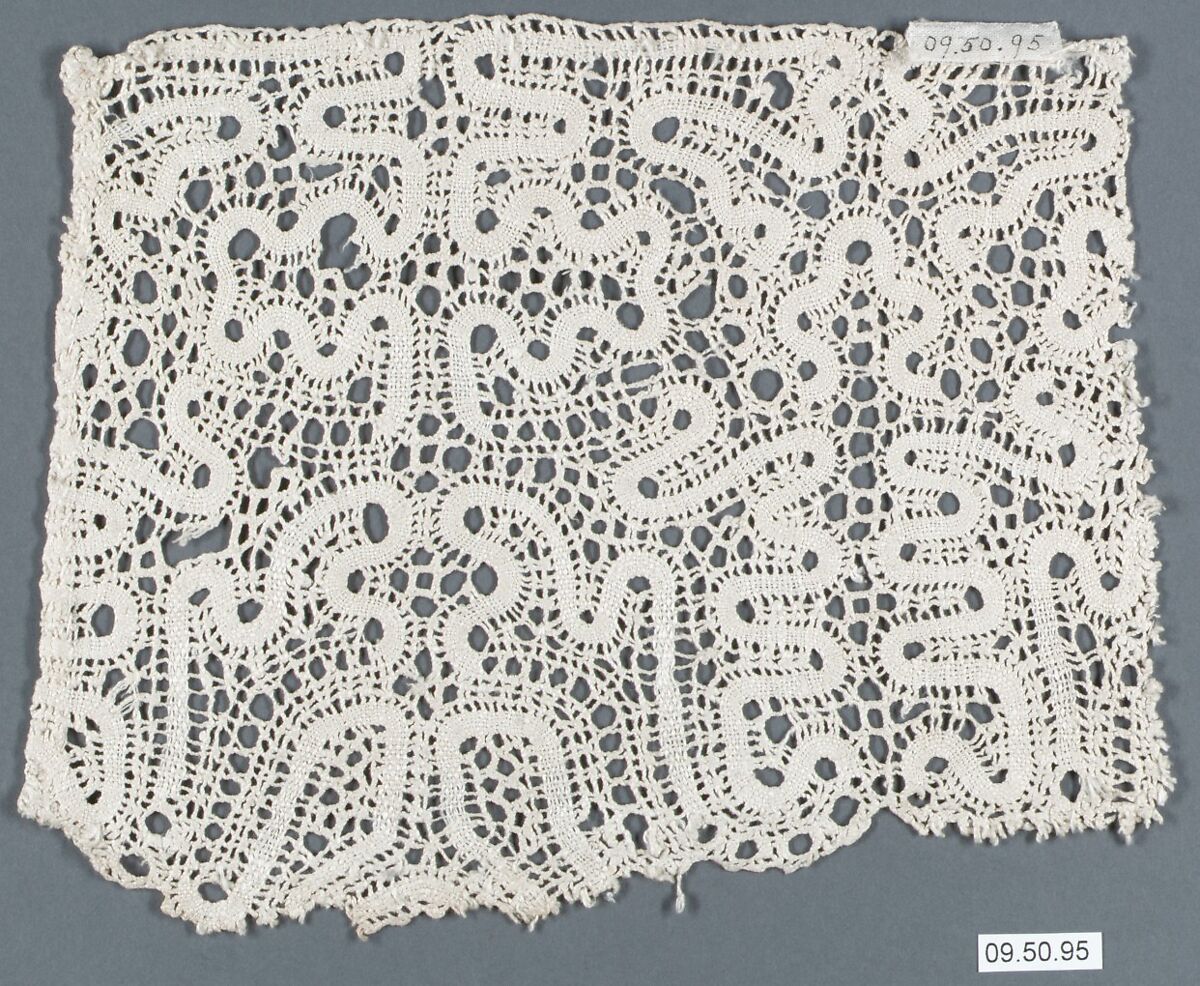 Fragment, Bobbin lace, Bulgarian or Russian 