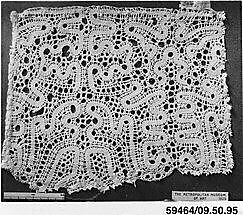 Fragment, Bobbin lace, Bulgarian or Russian