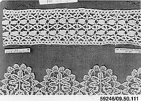 Strip, Bobbin lace, Italian, Genoa