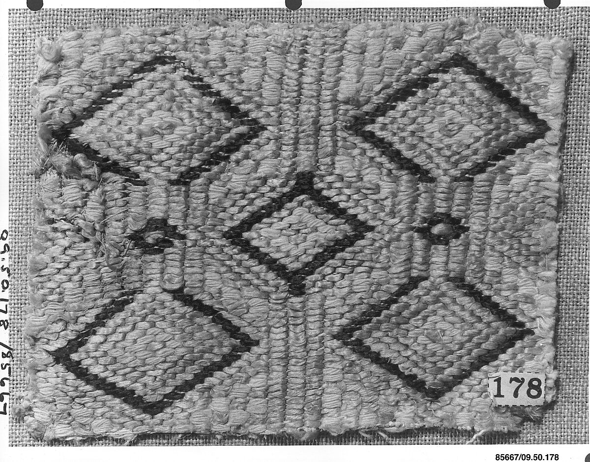 Peasant costume fragment, Silk on linen, Albanian or Montenegrin 