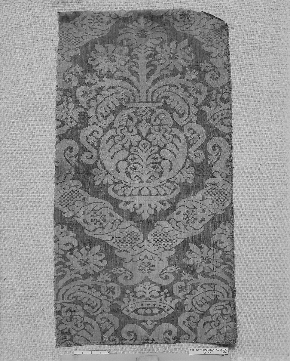 Peasant blouse fragment, Wool on canvas, Albanian or Montenegrin