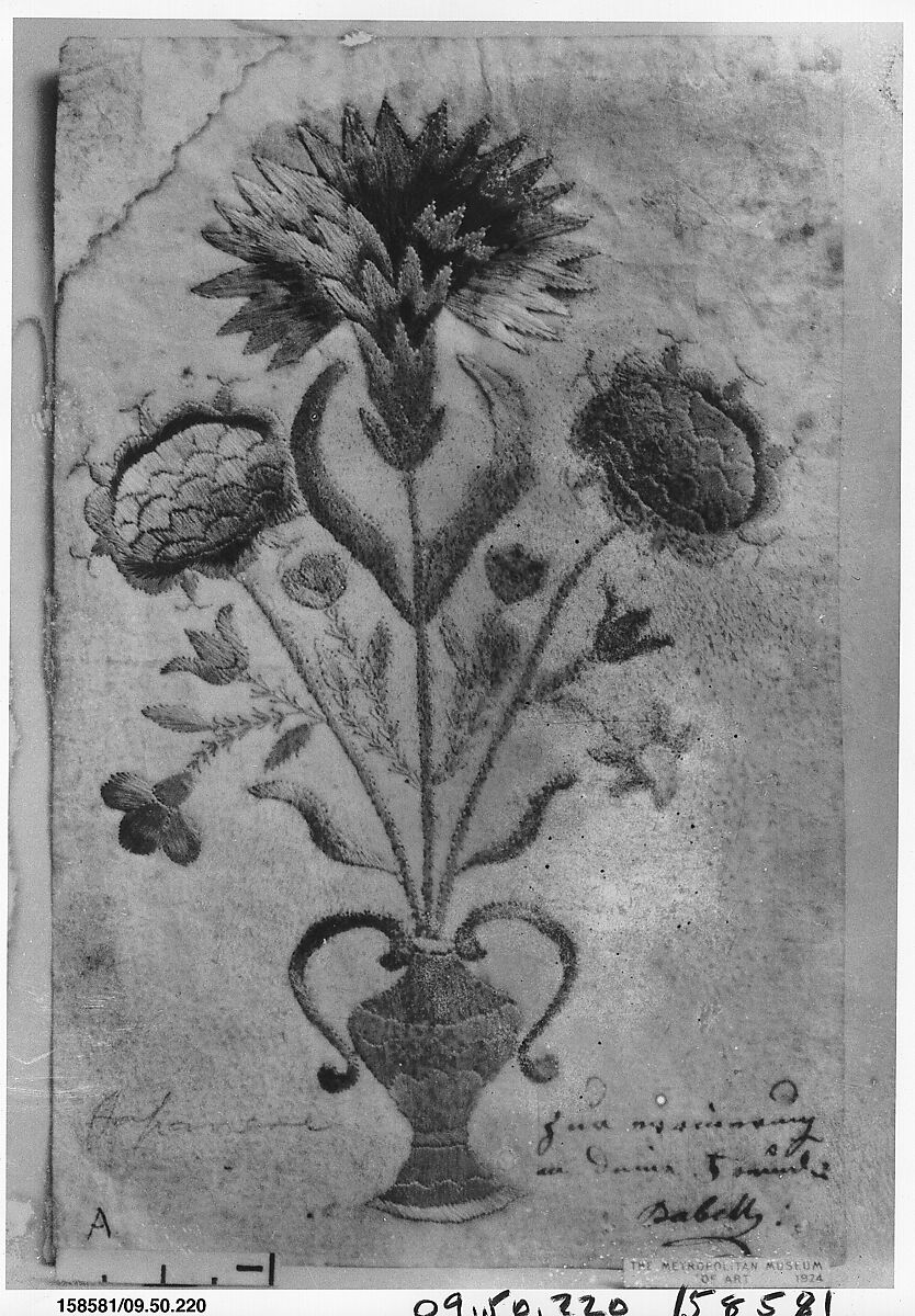 Pattern, Silk on paper, German