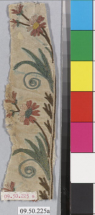 Two fragments, Silk on silk, French 