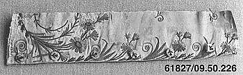 Fragment, Silk thread on silk, French 