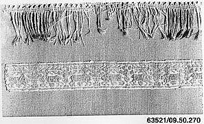 Band, Linen and cotton, Czechoslovakian, Bratislava