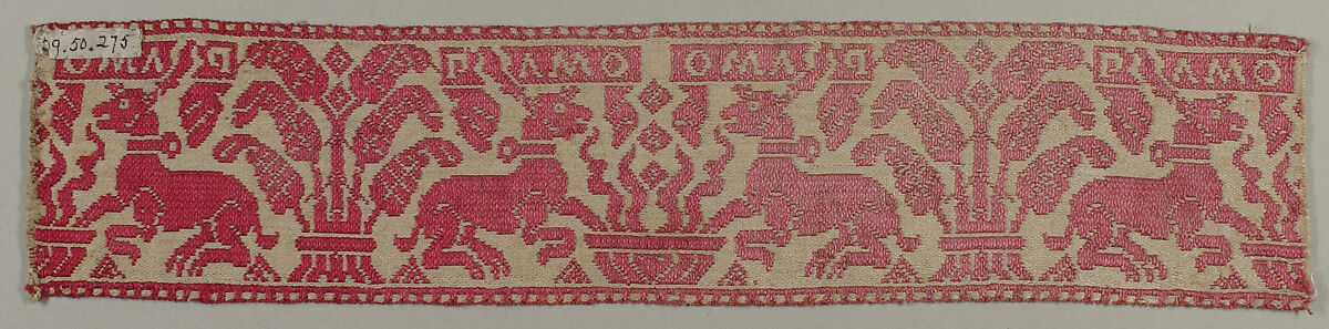 Band, Silk and cotton, Italian 