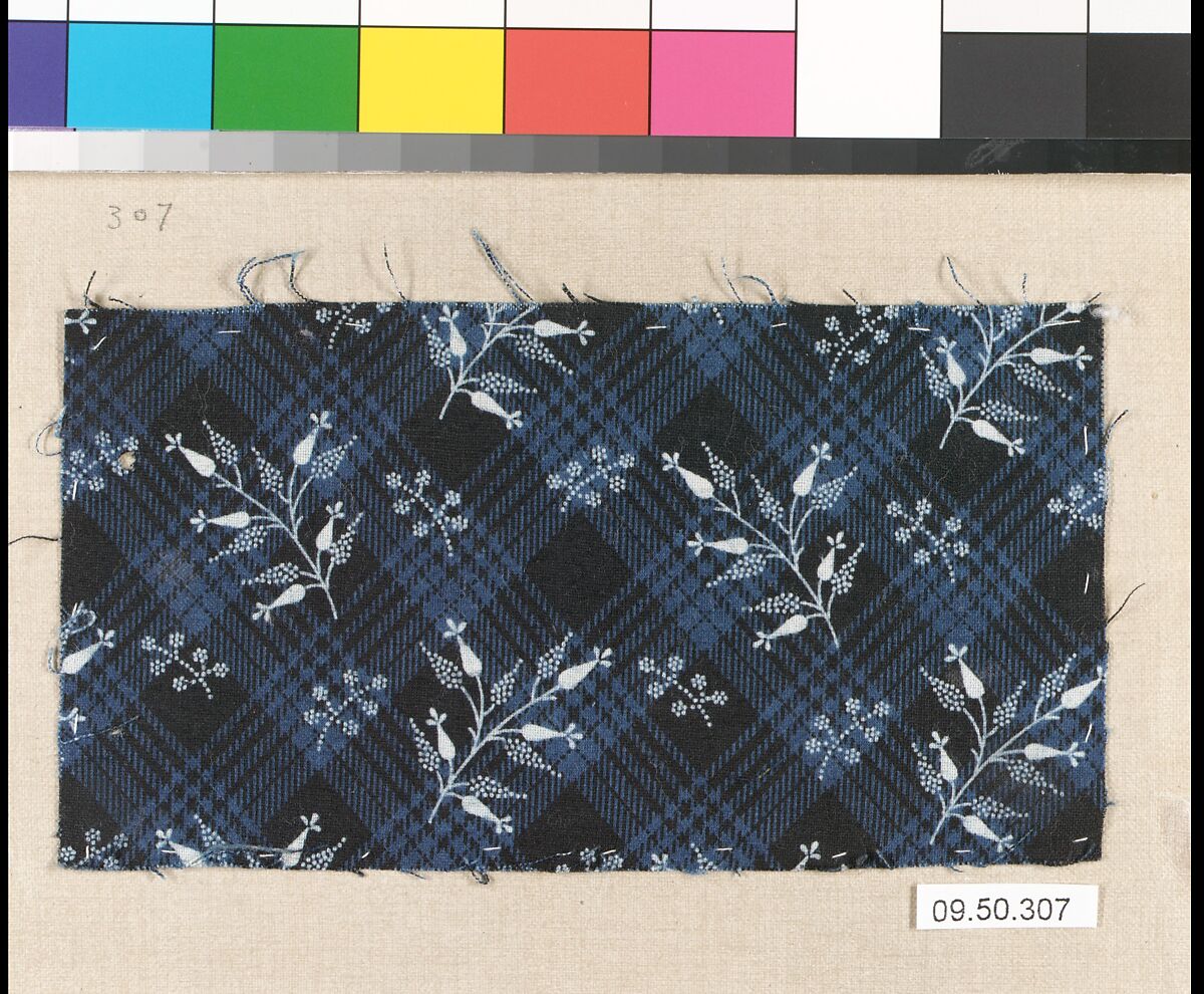 Piece (one of 116), Cotton, German