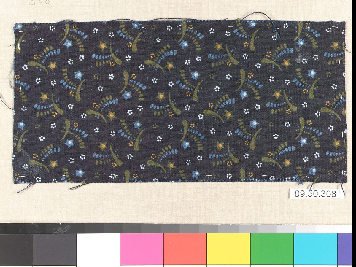 Piece (one of 116), Cotton, German