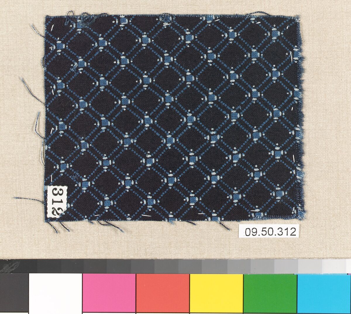 Piece (one of 116), Cotton, German