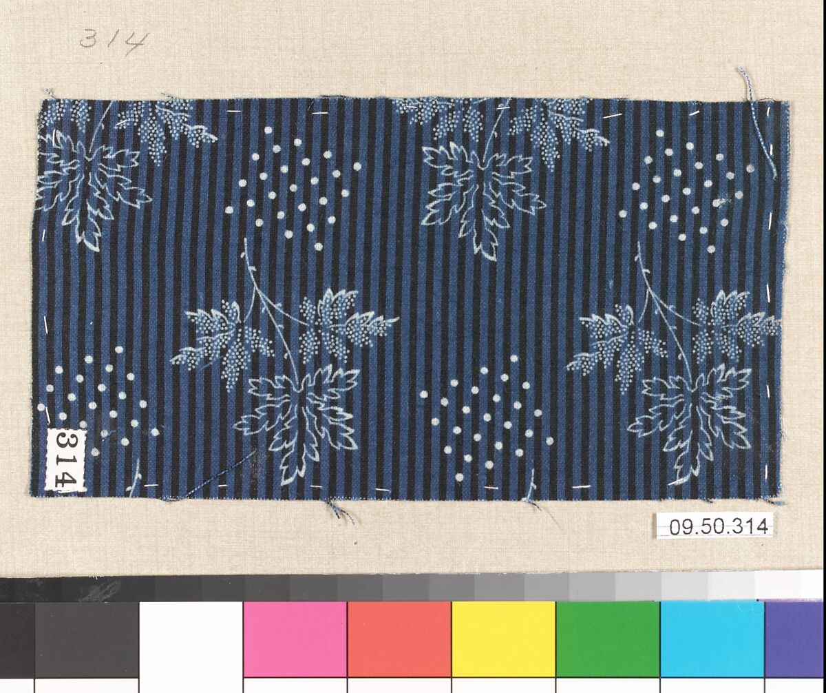 Piece (one of 116), Cotton, German