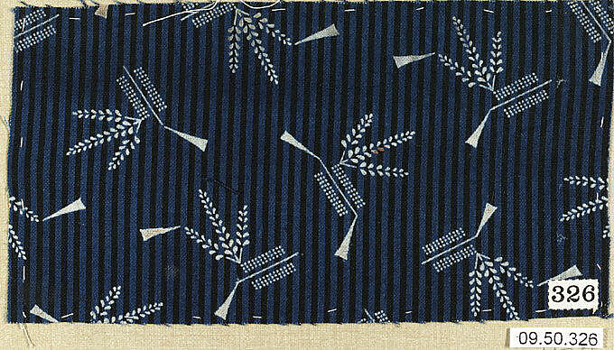 Piece (one of 116), Cotton, German