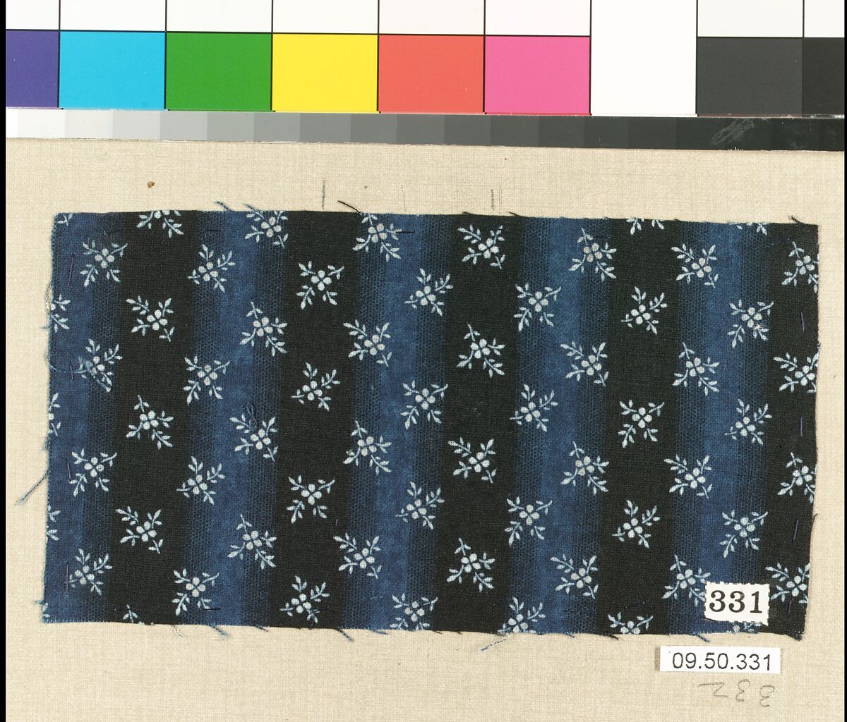 Piece (one of 116), Cotton, German