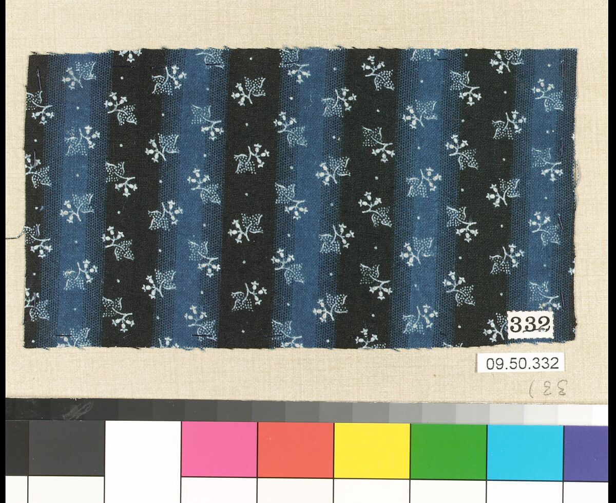 Piece (one of 116), Cotton, German
