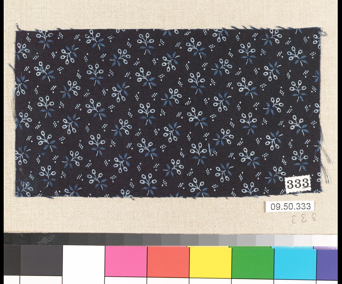 Piece (one of 116), Cotton, German