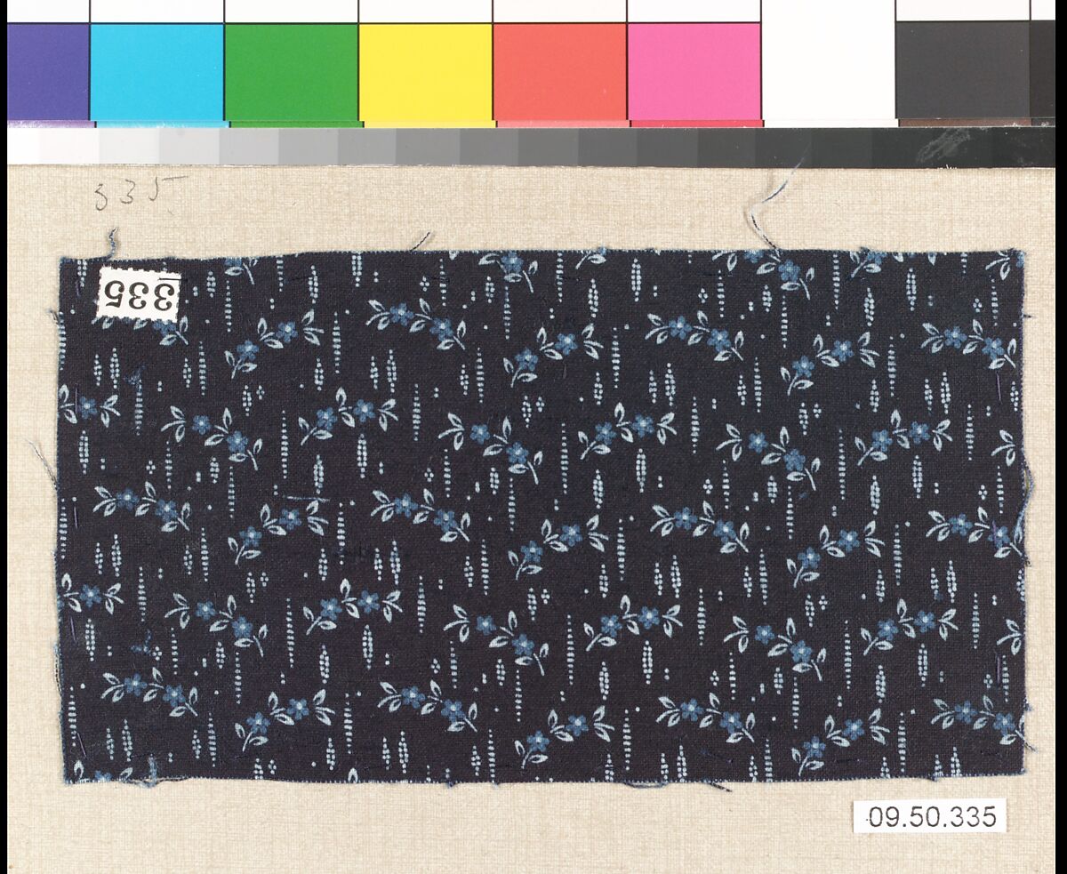 Piece (one of 116), Cotton, German