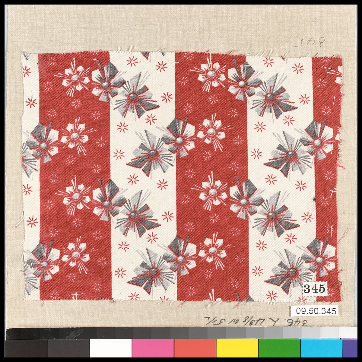 Piece (one of 116), Cotton, German
