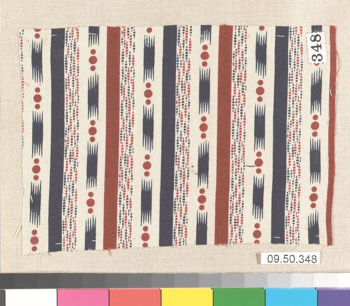 Piece (one of 116), Cotton, German