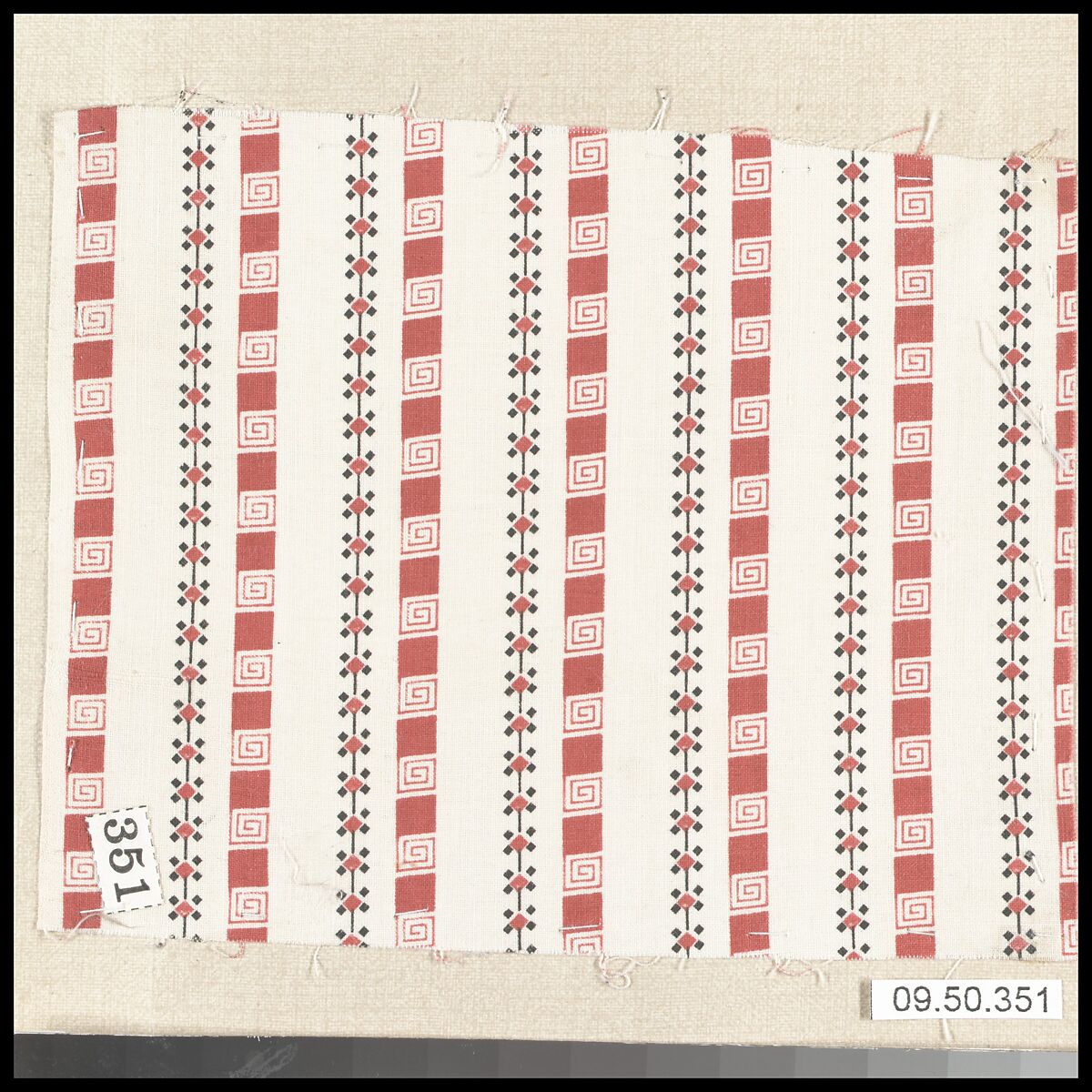 Piece (one of 116), Cotton, German