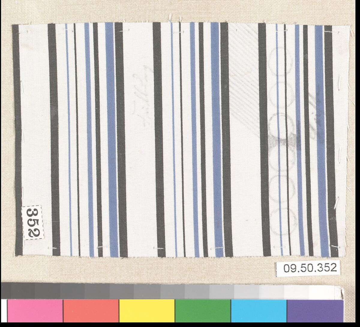 Piece (one of 116), Cotton, German