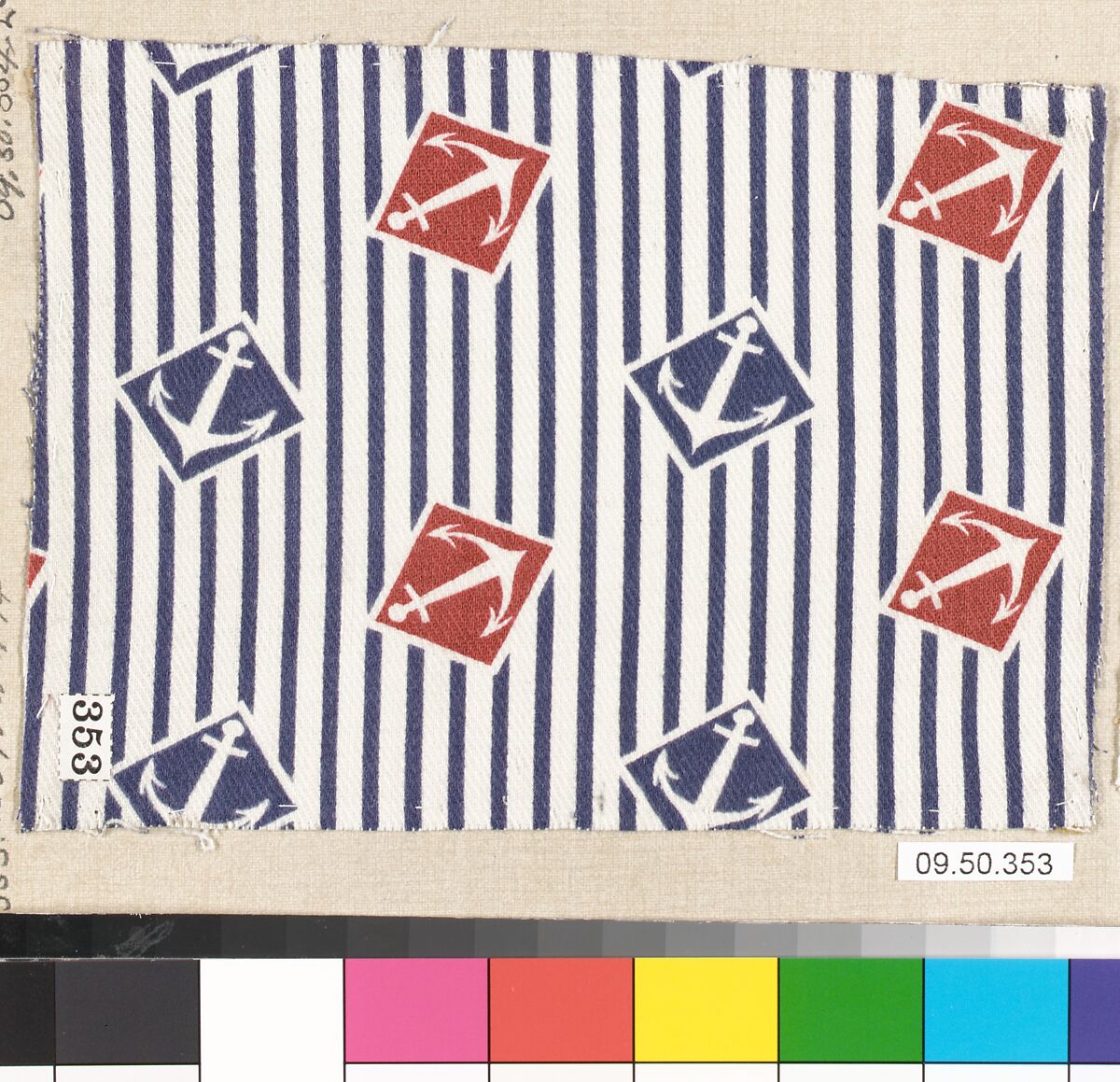 Piece (one of 116), Cotton, German