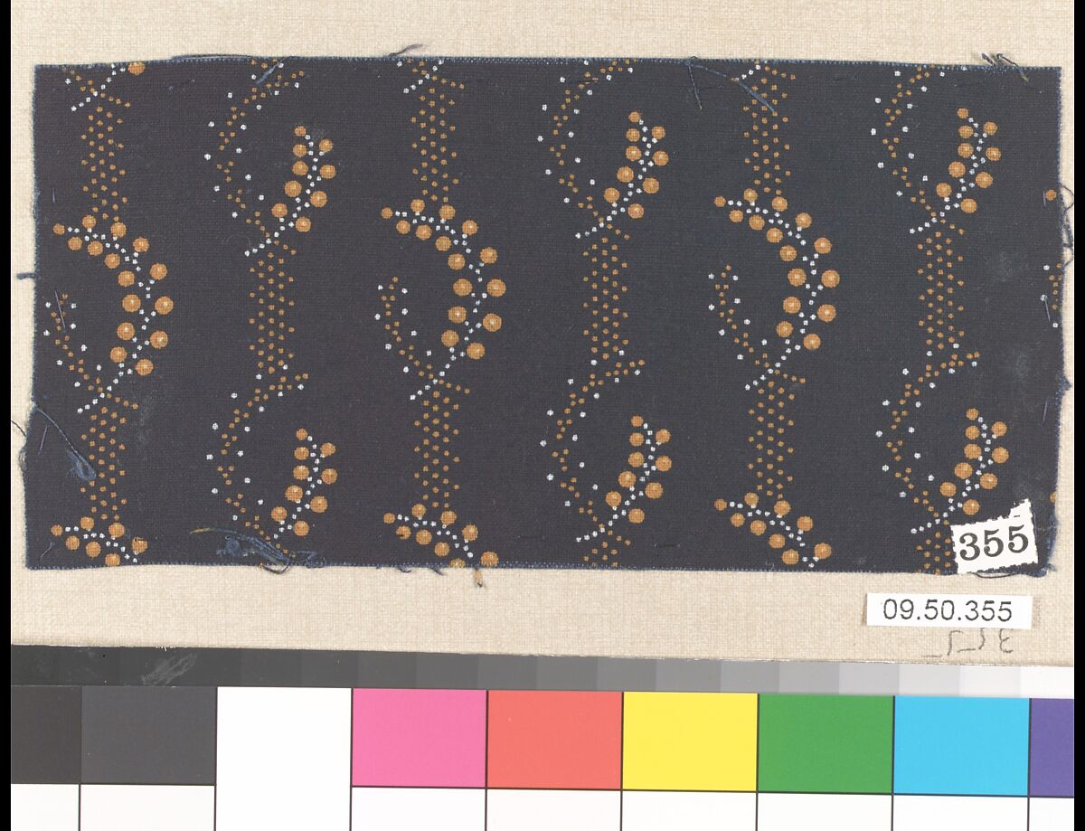 Piece (one of 116), Cotton, German