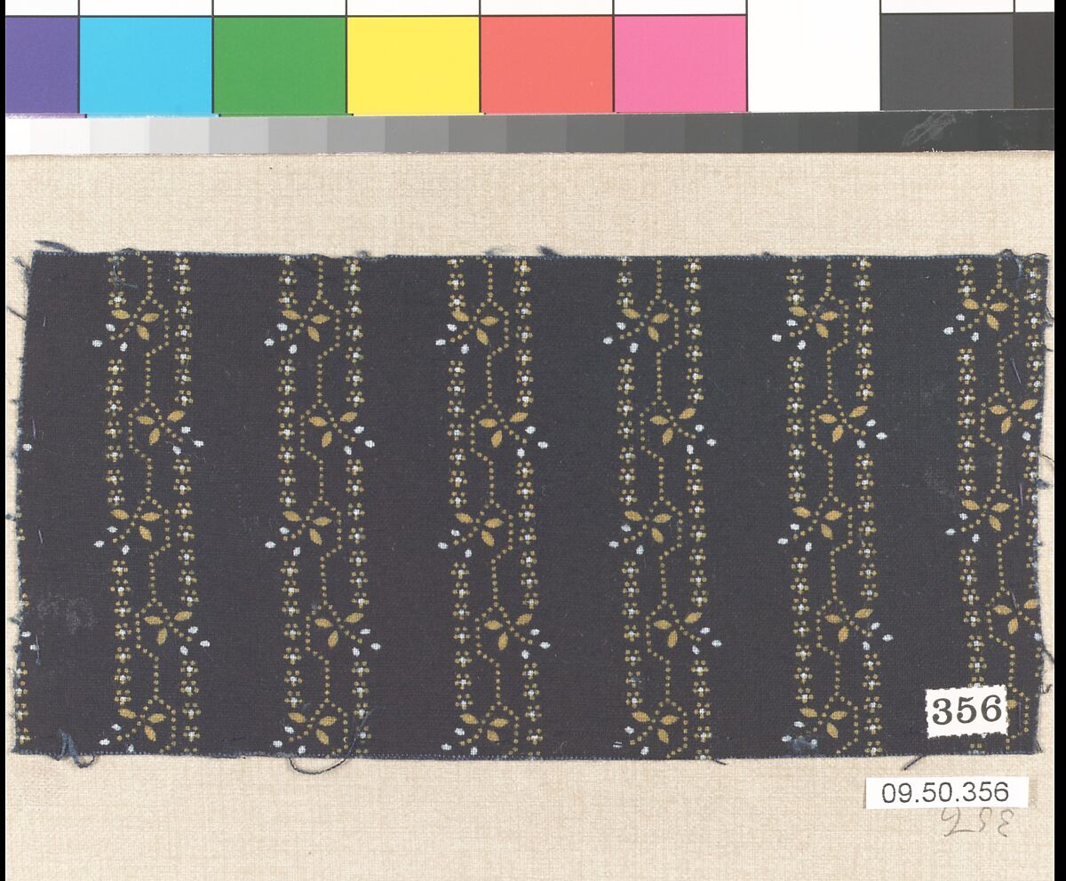 Piece (one of 116), Cotton, German