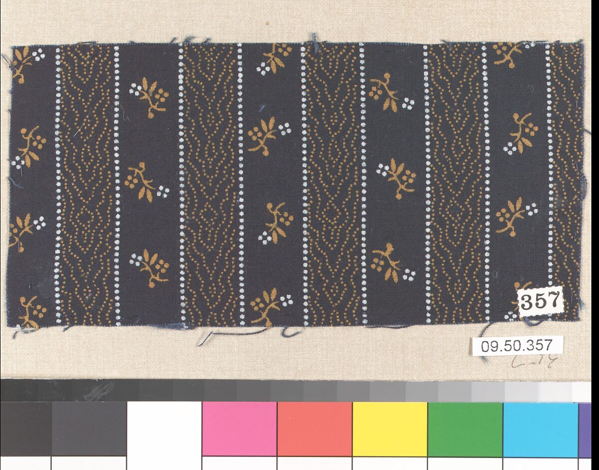 Piece (one of 116), Cotton, German