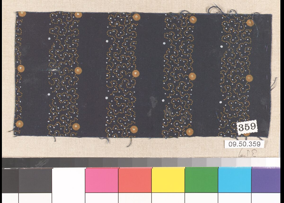 Piece (one of 116), Cotton, German