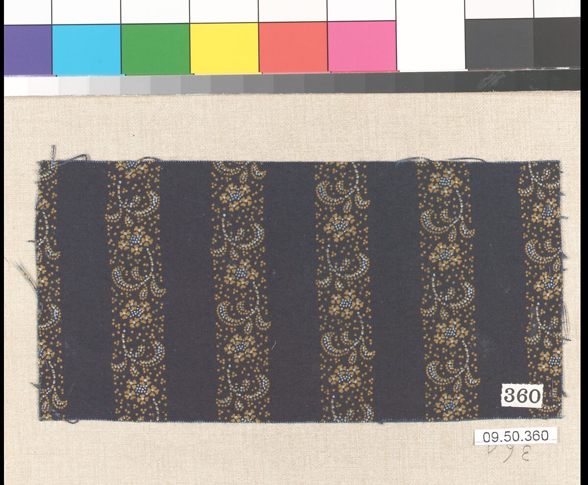 Piece (one of 116), Cotton, German