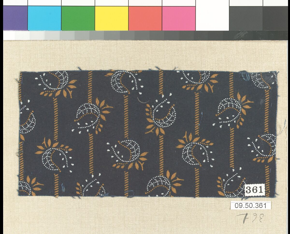 Piece (one of 116), Cotton, German