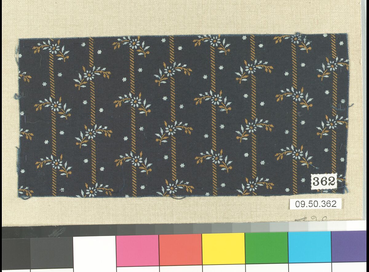 Piece (one of 116), Cotton, German